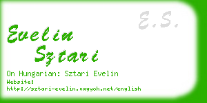 evelin sztari business card